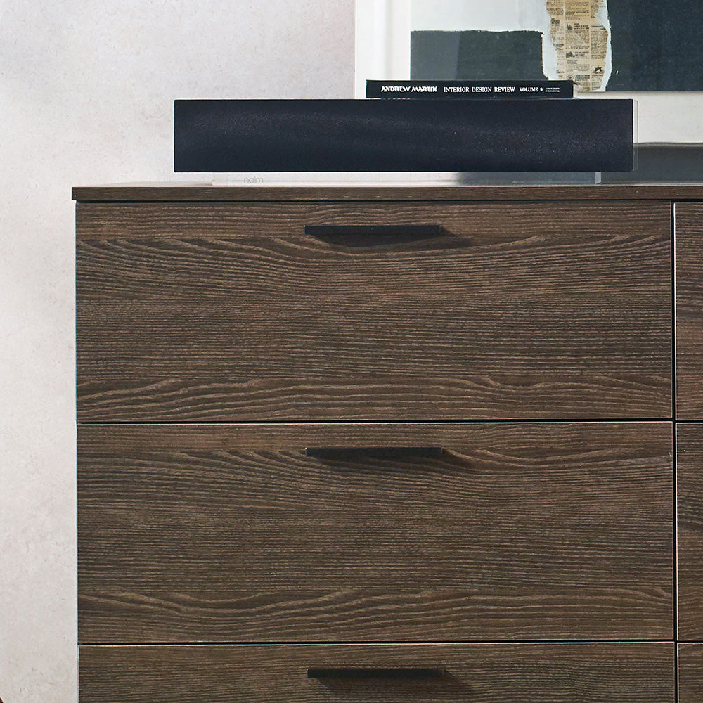 Morgan Farmhouse Six-Drawer Jumbo Dresser