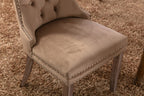 Nikki Collection Velvet Upholstered Dining Chair Set
