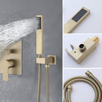 Luxury Rain Shower System with Handheld Mixer