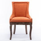 A&A Furniture Ultra Side Dining Chair Set of 2 - Orange