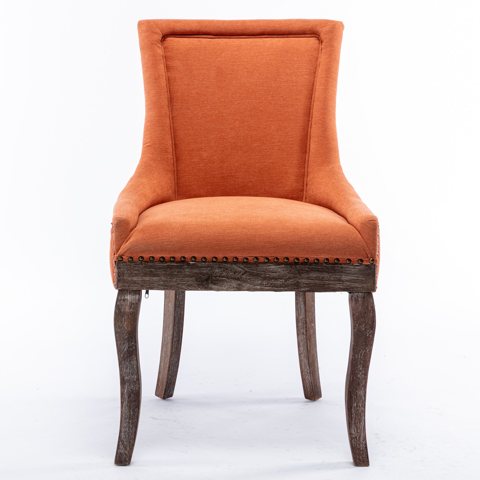 A&A Furniture Ultra Side Dining Chair Set of 2 - Orange