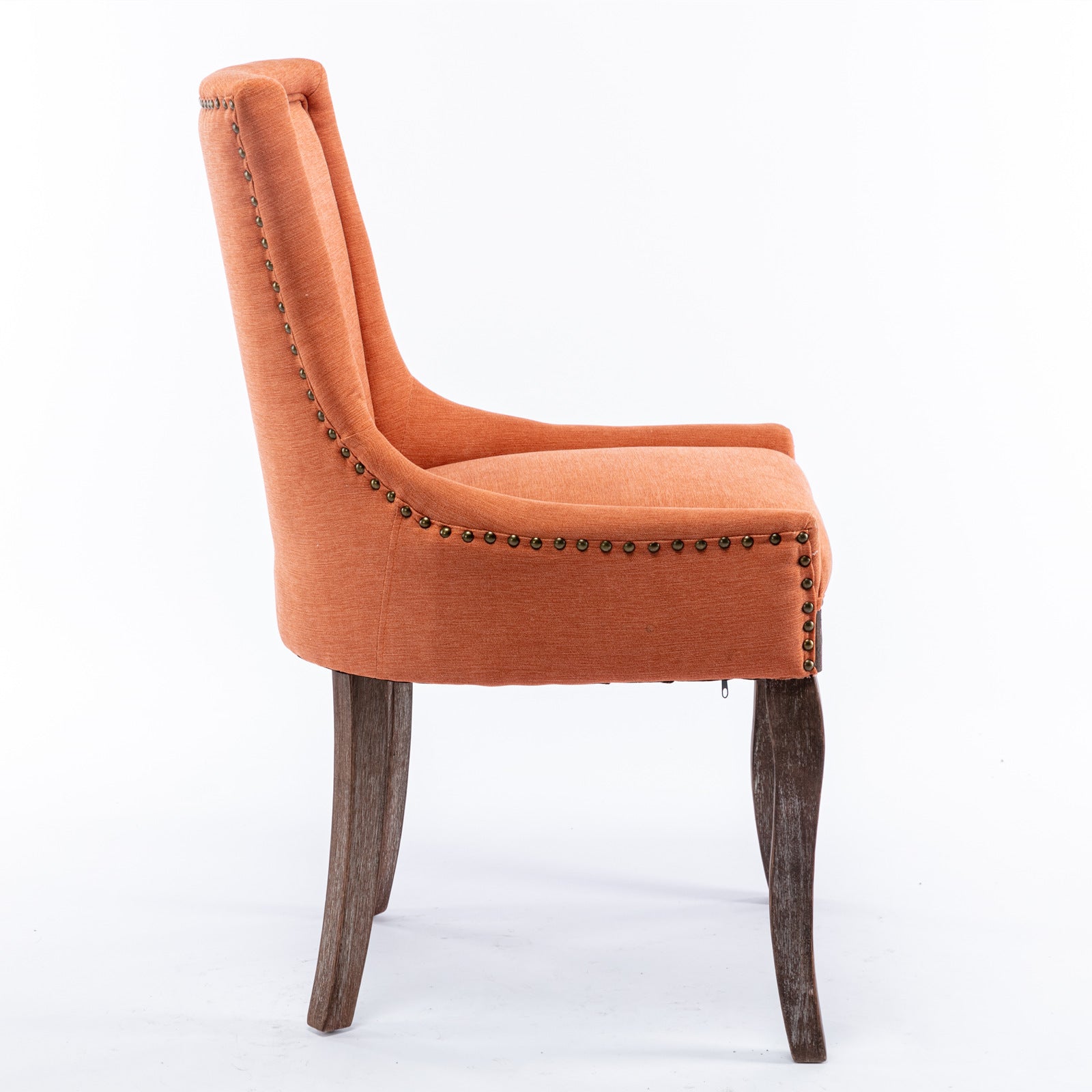 A&A Furniture Ultra Side Dining Chair Set of 2 - Orange