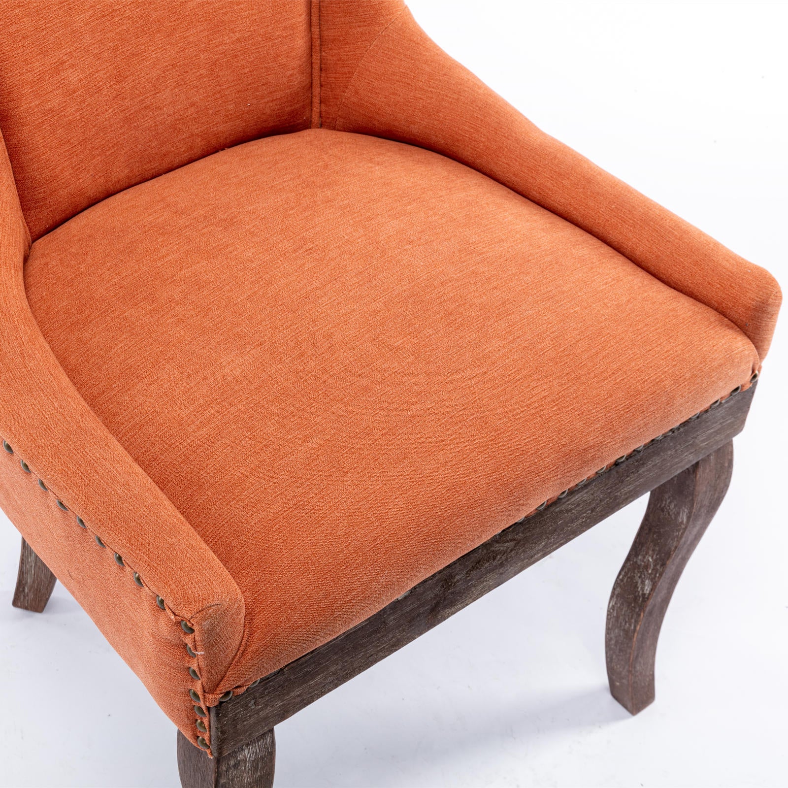 A&A Furniture Ultra Side Dining Chair Set of 2 - Orange