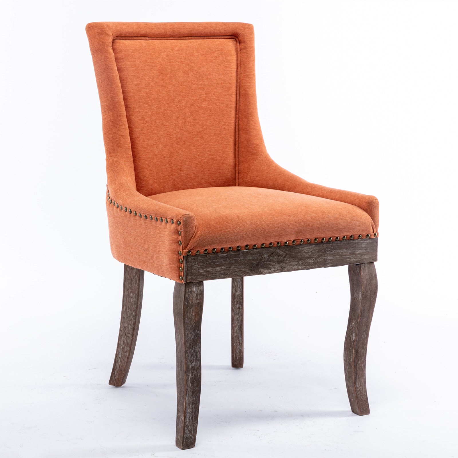 A&A Furniture Ultra Side Dining Chair Set of 2 - Orange