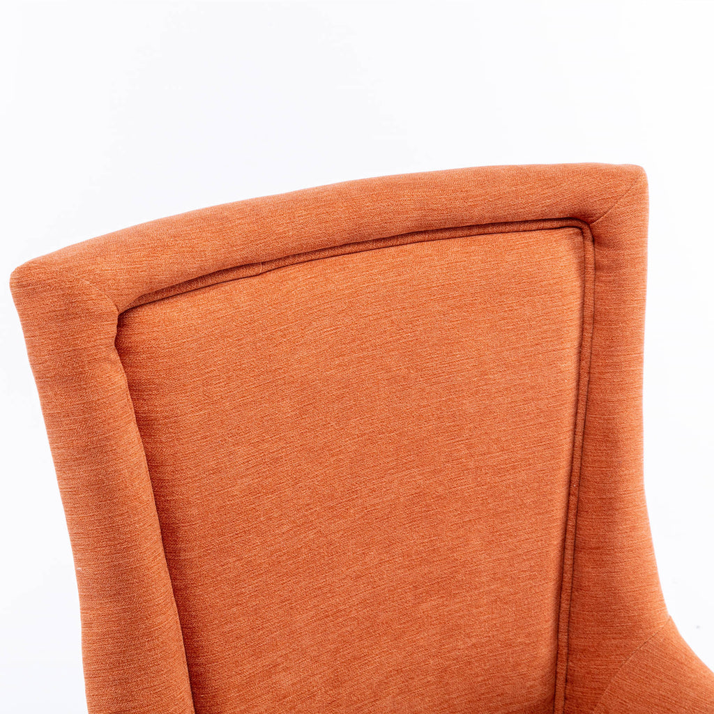 A&A Furniture Ultra Side Dining Chair Set of 2 - Orange