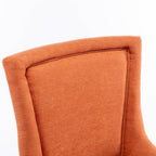 A&A Furniture Ultra Side Dining Chair Set of 2 - Orange