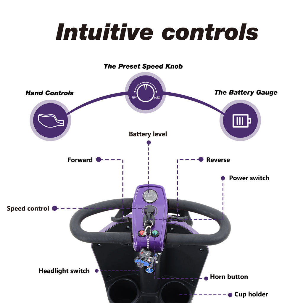 Max Plus Dark Mobility Scooter