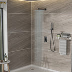 Dual Shower Head - 10 Inch Wall Mounted Square Shower System
