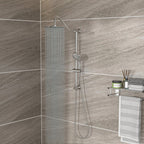 Brushed Nickel Dual Shower Heads Set