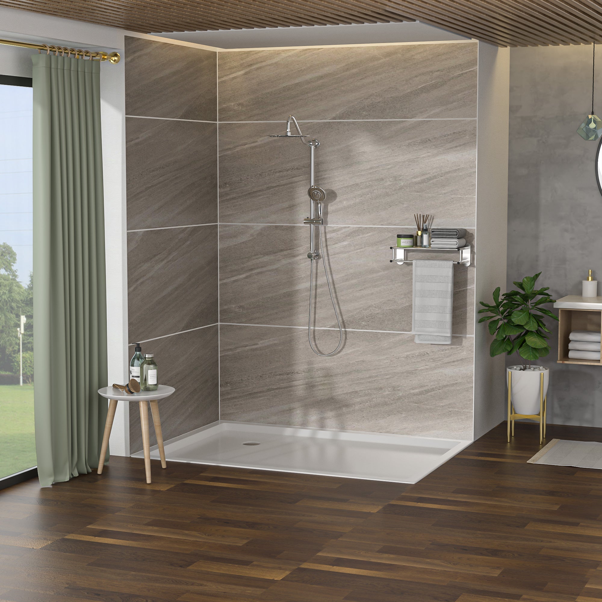Shower Set - 10inch Overhead Shower and Hand Shower