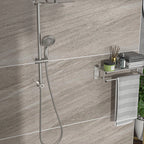 Brushed Nickel Dual Shower Heads Set