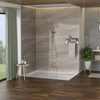 Brushed Nickel Dual Shower Heads Set
