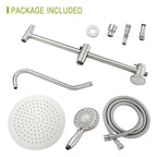 Brushed Nickel Dual Shower Heads Set