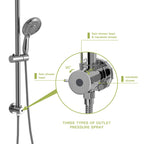 Shower Set - 10inch Overhead Shower and Hand Shower