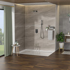 Dual Shower Head - 10 Inch Wall Mounted Square Shower System