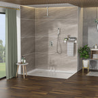 Dual Shower Head - 16 Inch Ceiling Mount Square Shower System