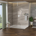Dual Shower Head - 10 Inch Ceiling Mount Square Shower System