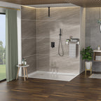 Dual Shower Head - 16 Inch Ceiling Mount Square Shower System