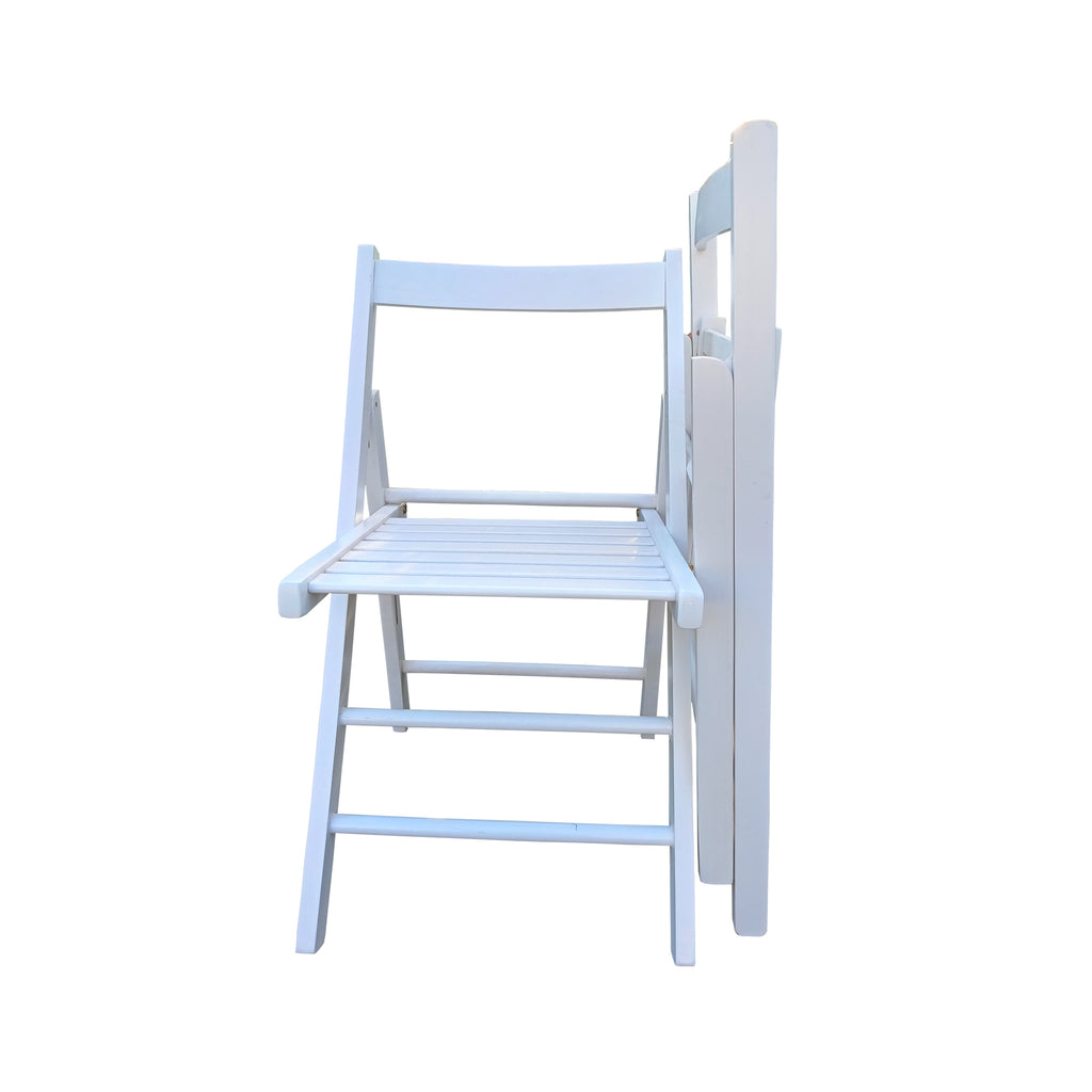 Folding Chair Set - Solid Wood & Space-Saving Design