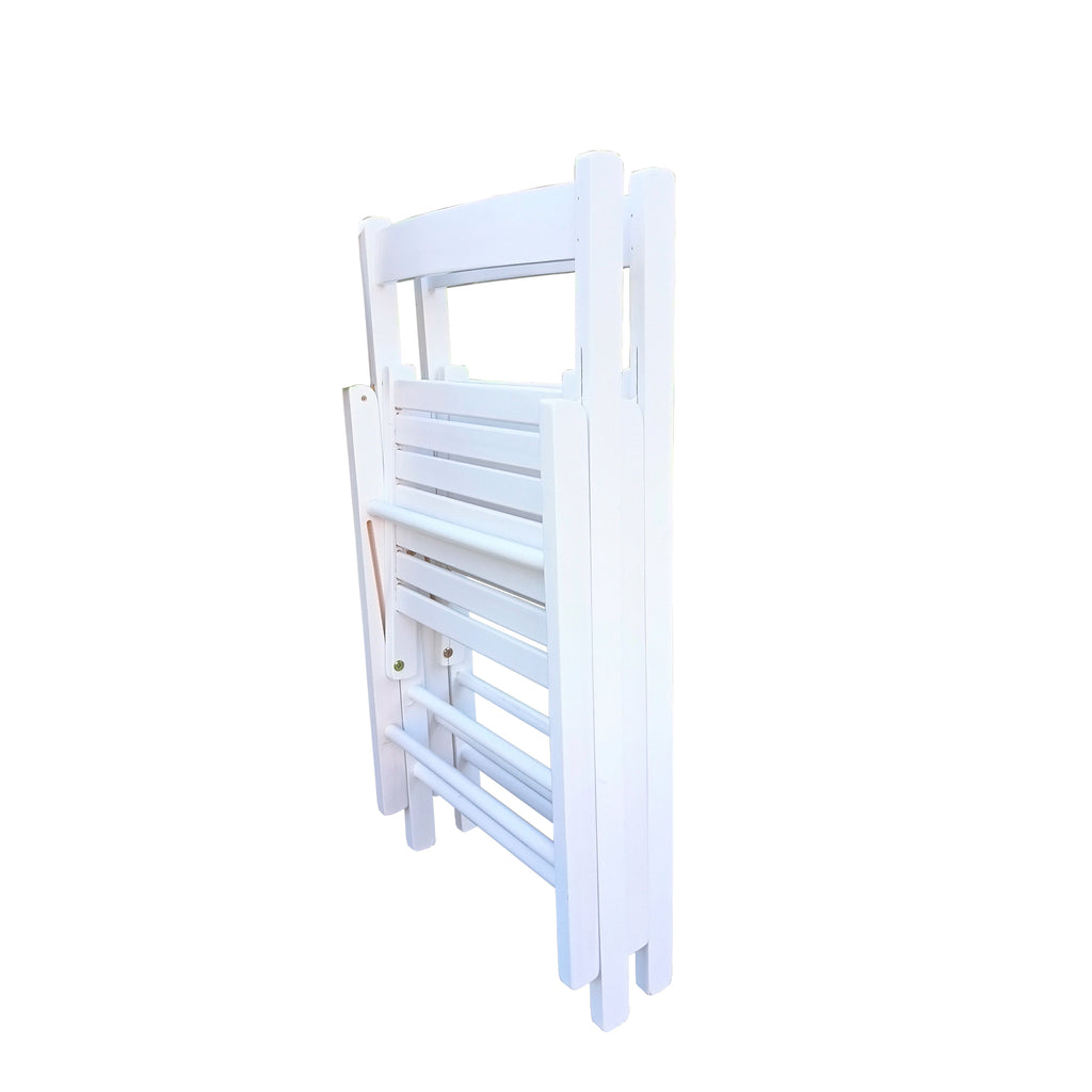 Folding Chair Set - Solid Wood & Space-Saving Design