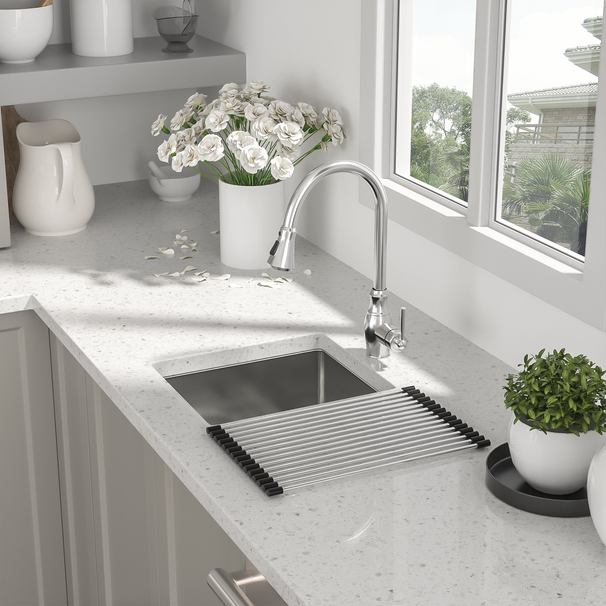 13 Inch Undermount Sink - 16 Gauge Stainless Steel Kitchen Sink
