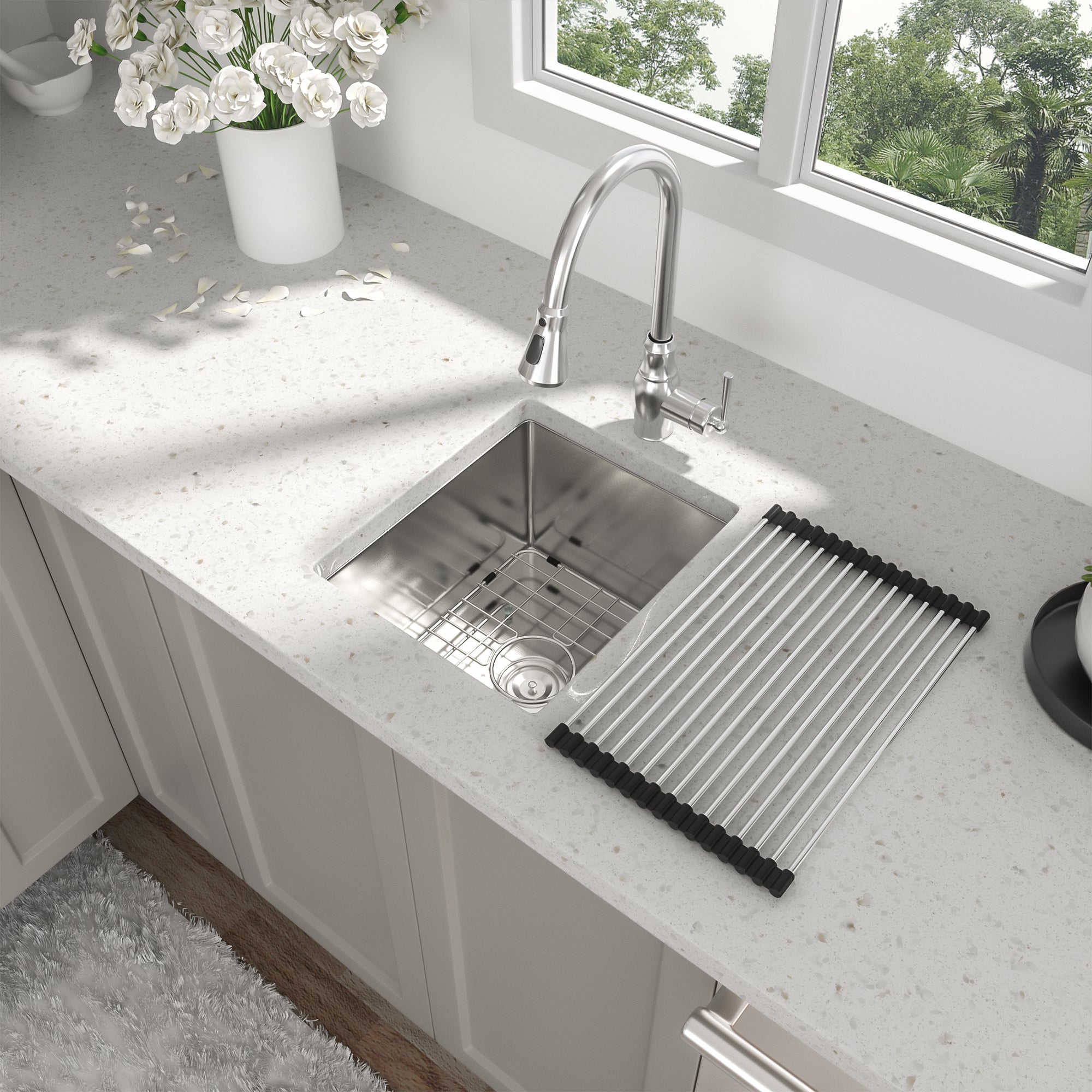 13 Inch Undermount Sink - 16 Gauge Stainless Steel Kitchen Sink
