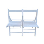 Folding Chair Set - Solid Wood & Space-Saving Design