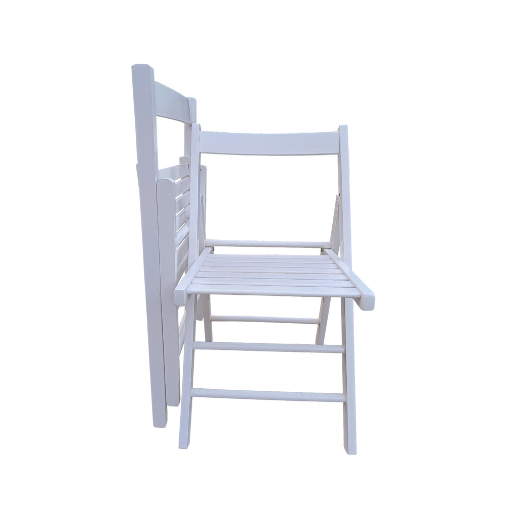 Folding Chair Set - Solid Wood & Space-Saving Design