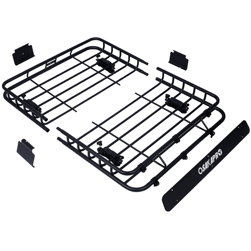 Rooftop Cargo Carrier Basket Motoring Roof Rack - 42"