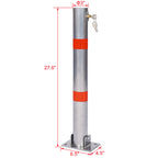 Parking Bollard with Lock - Durable Steel Barrier