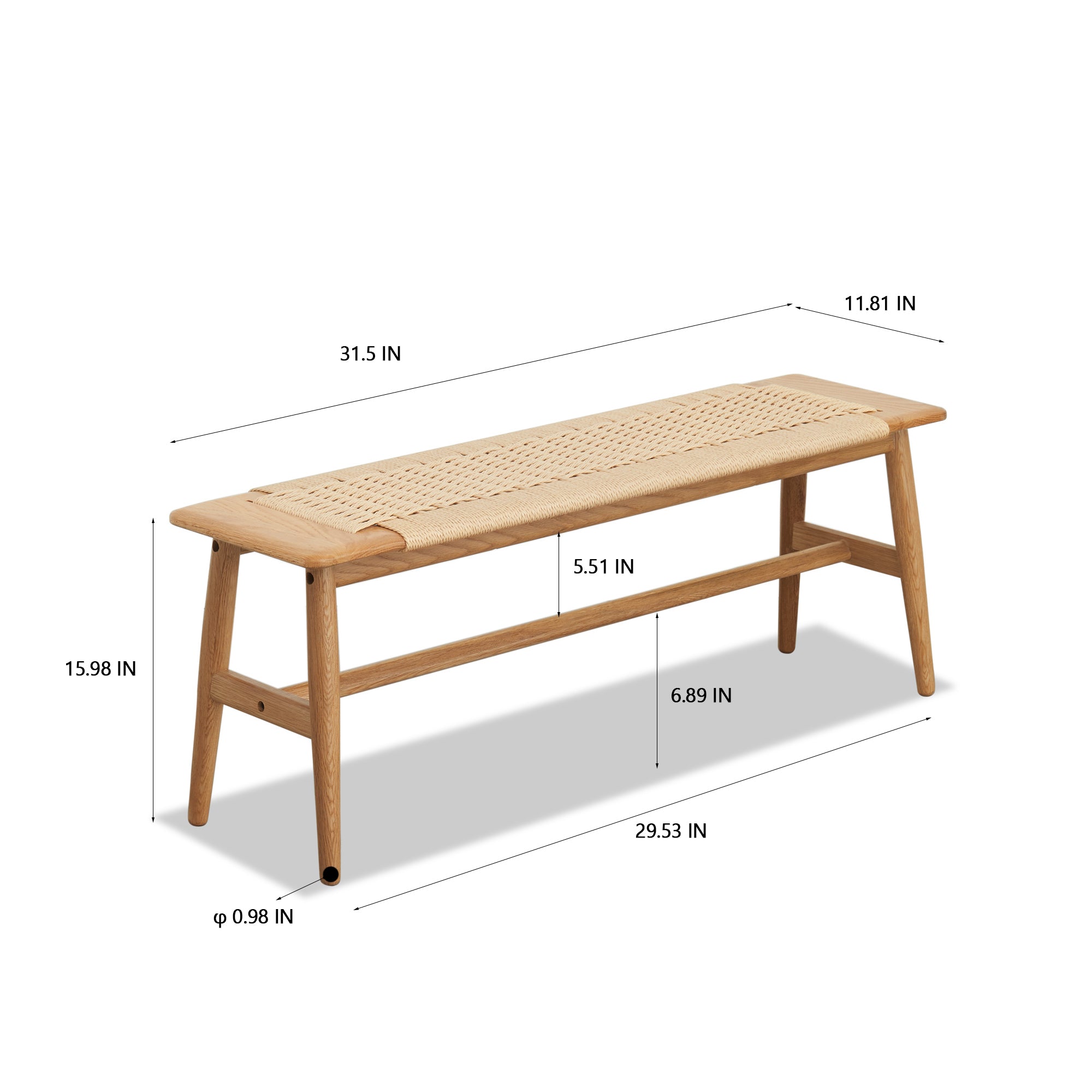 Woven Design Bench