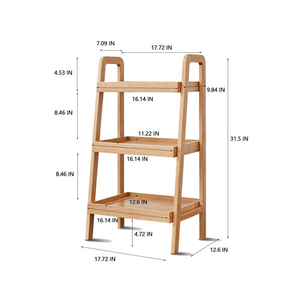 3-Tier Beech Wood Shoe Rack - Premium Storage Organizer