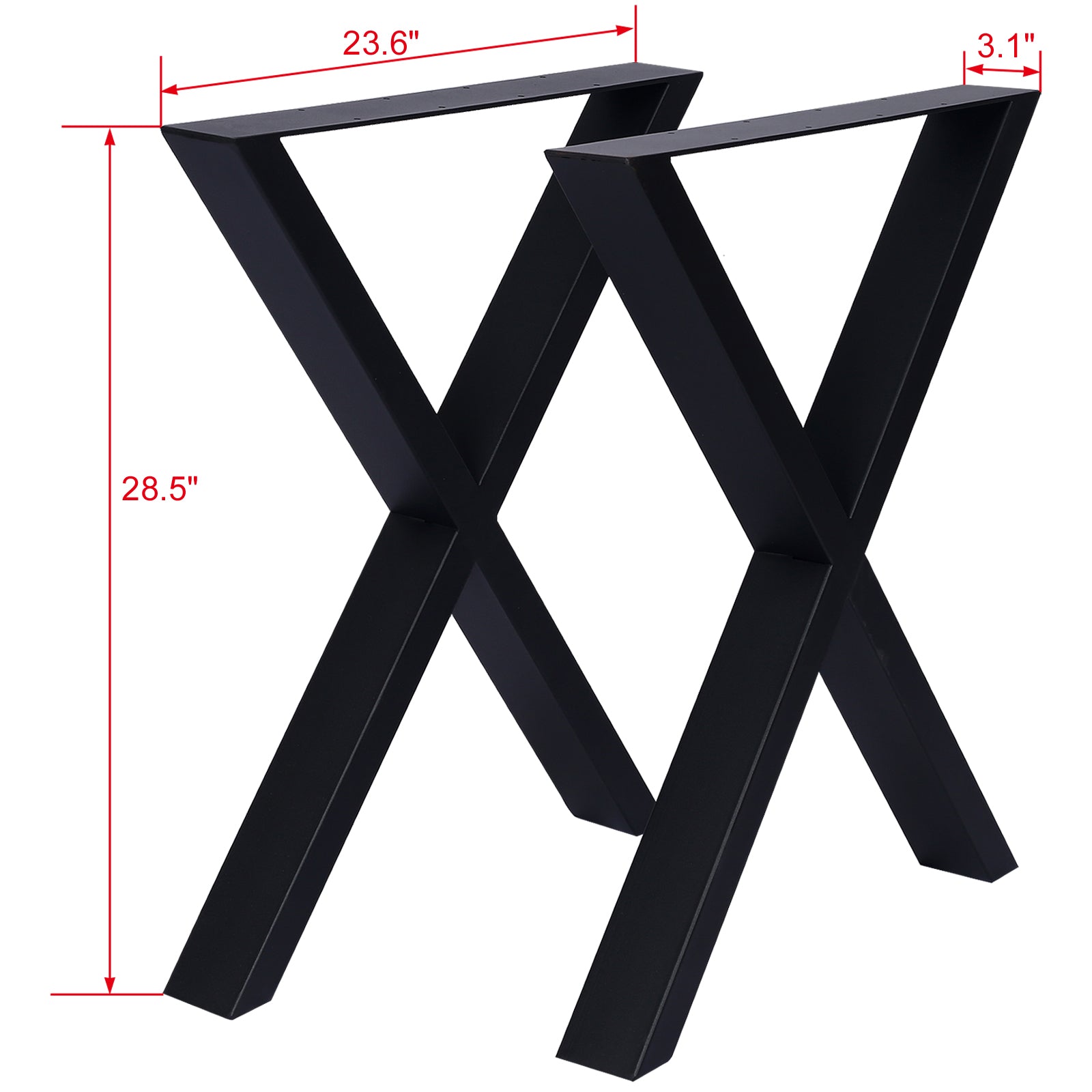 X Table Legs 28X 24" - Set of 2