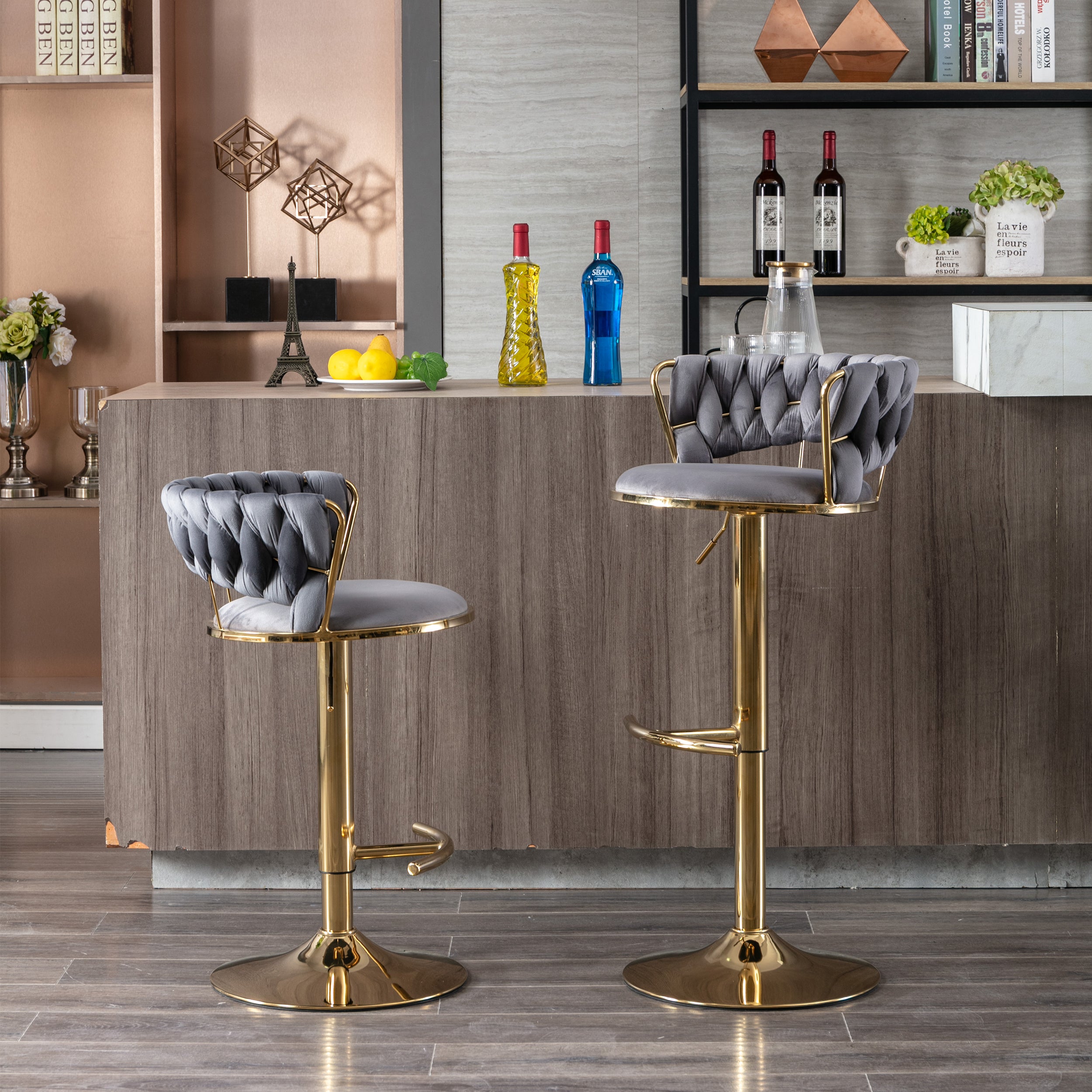 Set of 2 Bar Stools