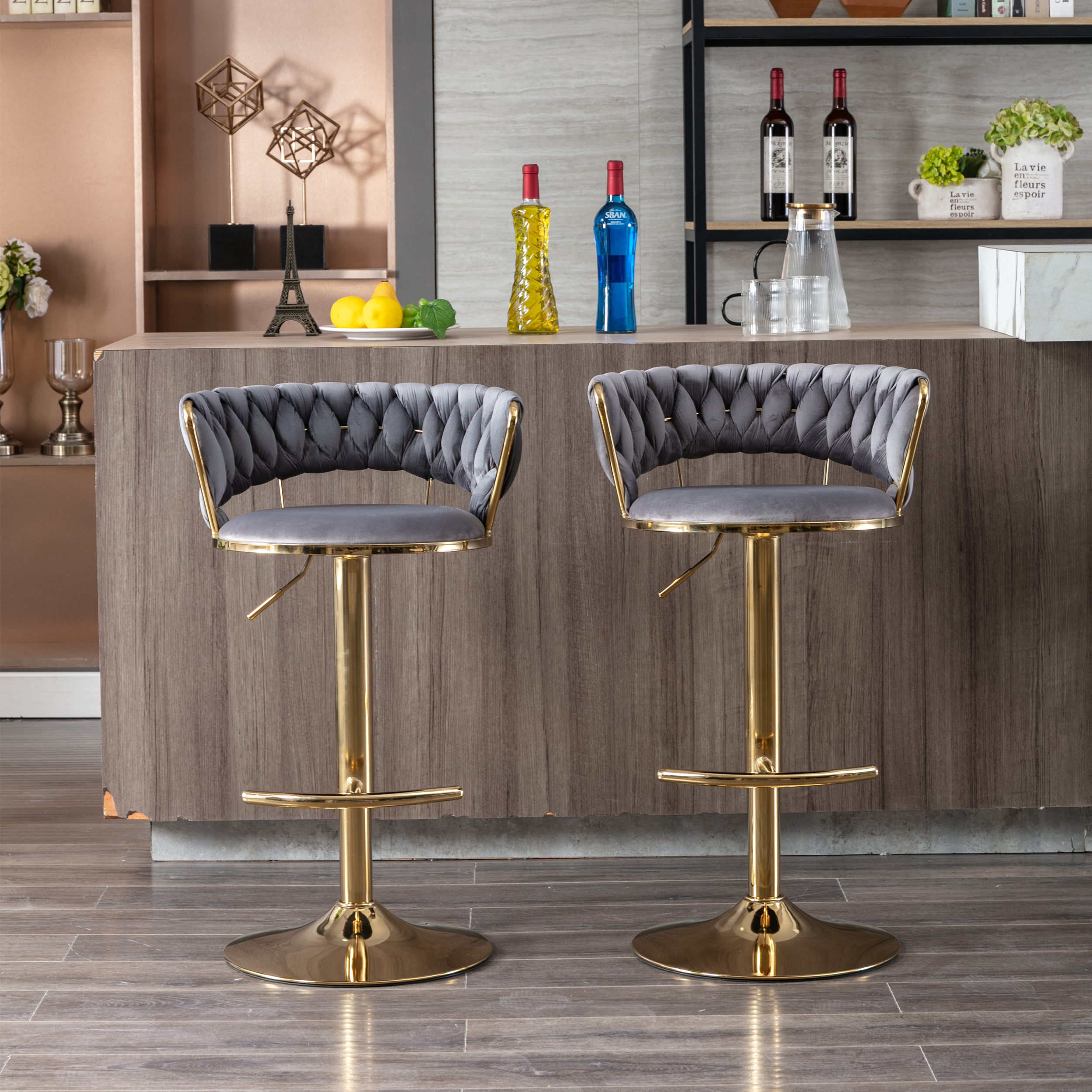 Set of 2 Bar Stools
