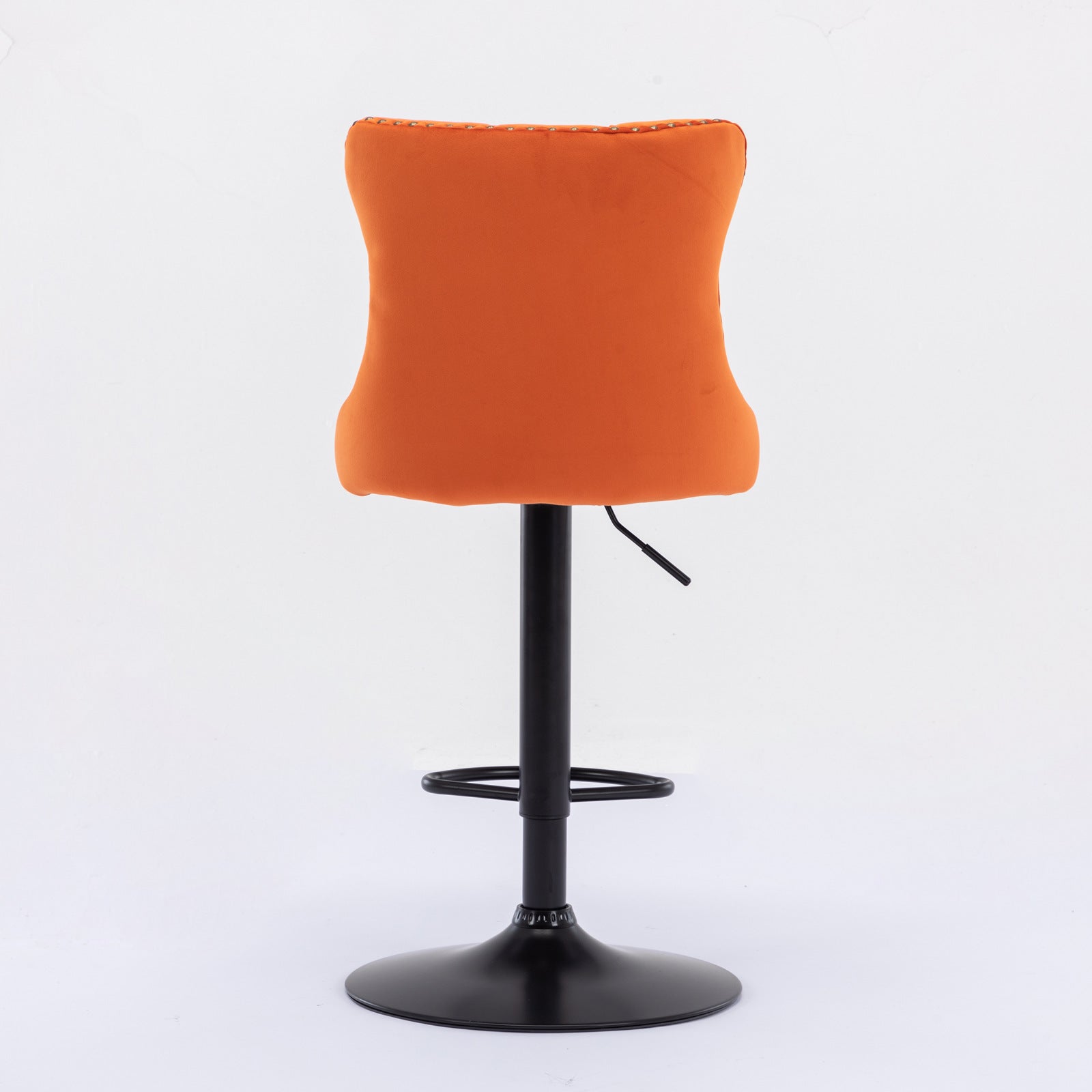 Swivel Velvet Barstools - Adjustable Height for Home Pub and Kitchen
