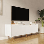 Modern Warm White TV Cabinet