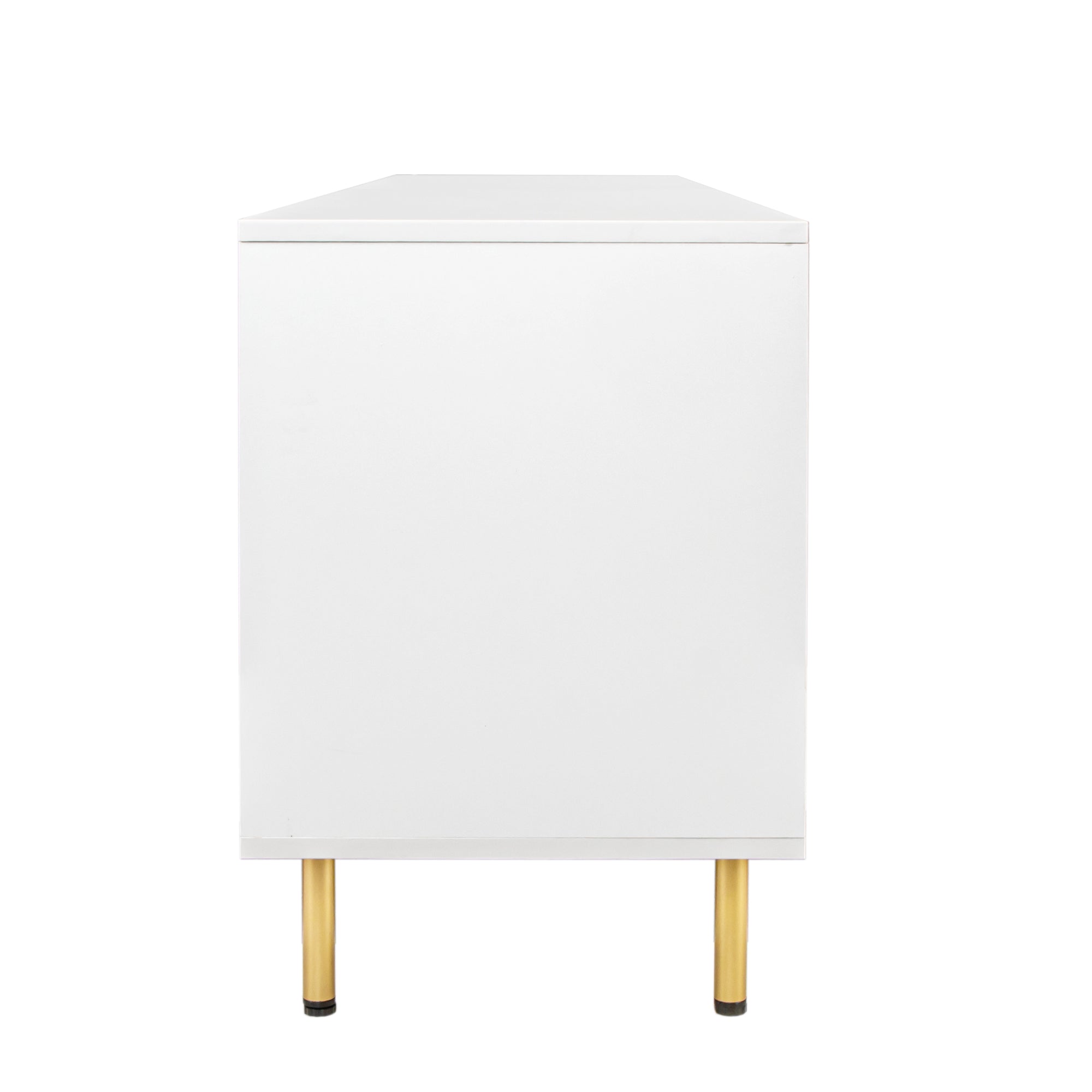 Modern Warm White TV Cabinet