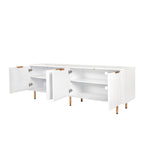 Modern Warm White TV Cabinet
