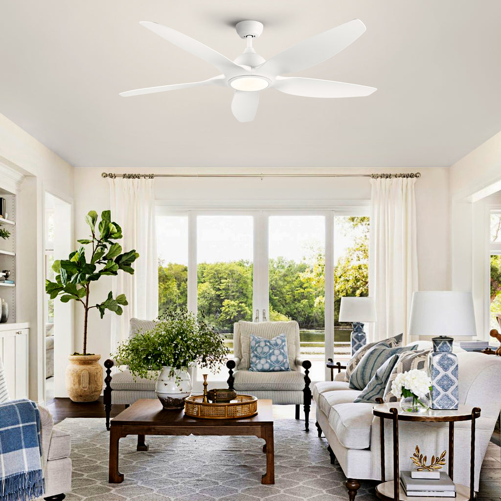Modern 60 In Integrated LED Ceiling Fan Lighting