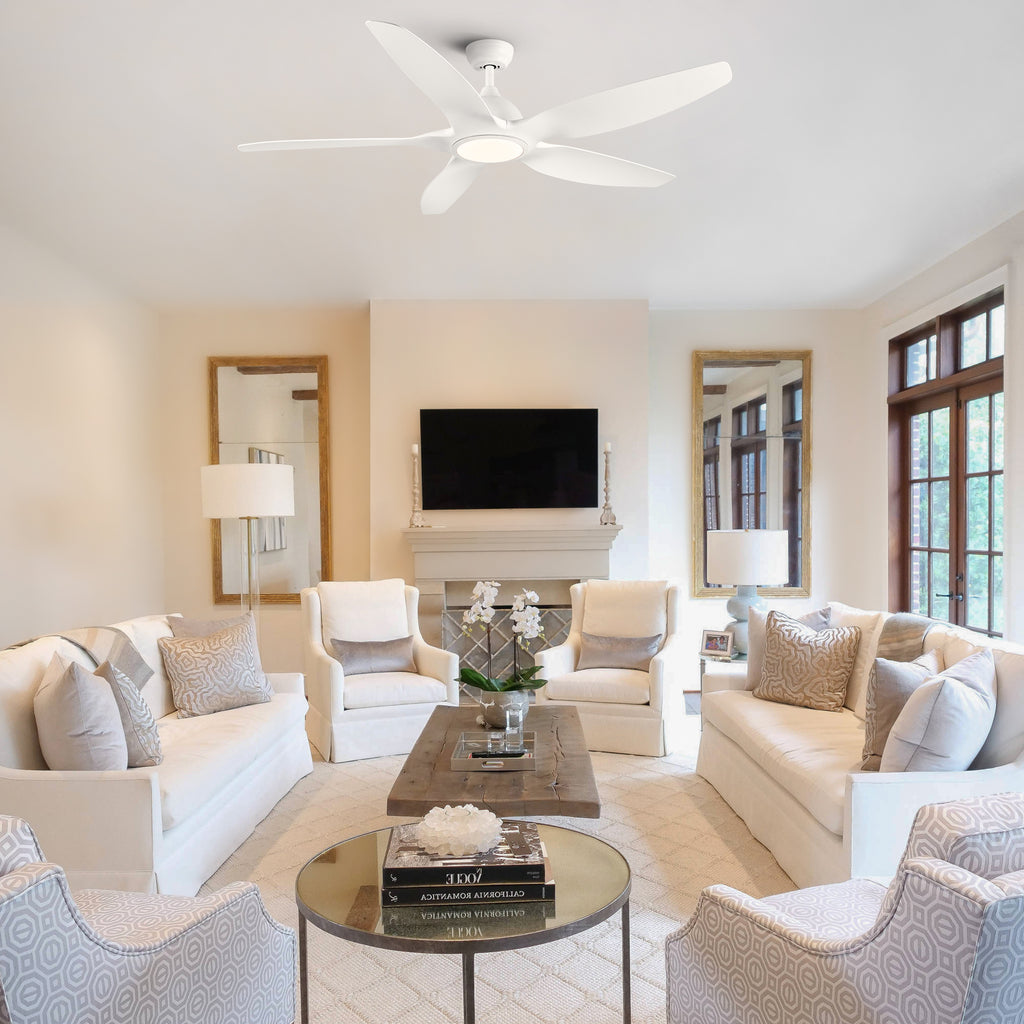 Modern 60 In Integrated LED Ceiling Fan Lighting