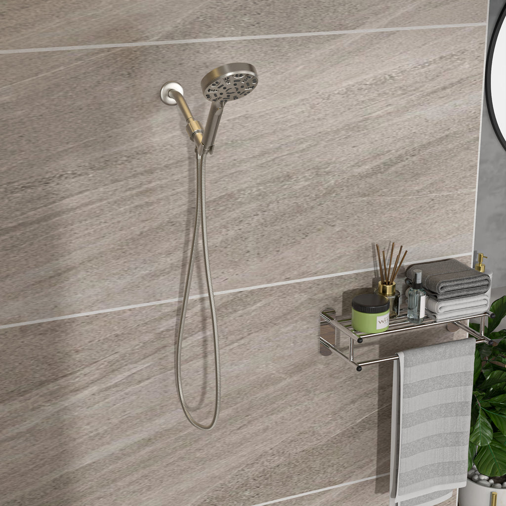 Multi Function Adjustable Hand Shower - 8-Function in Brushed Nickel