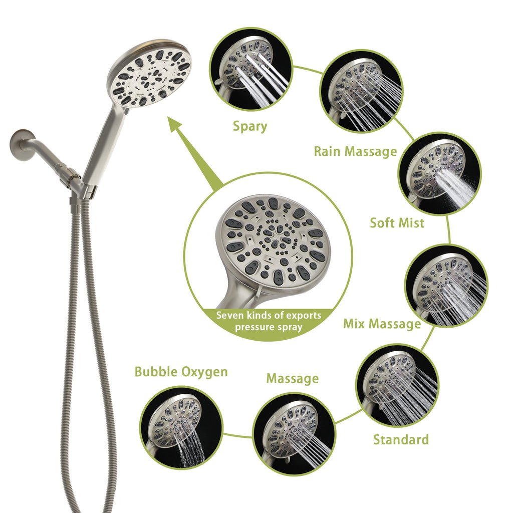 Multi Function Adjustable Hand Shower - 7-Function Hand Shower