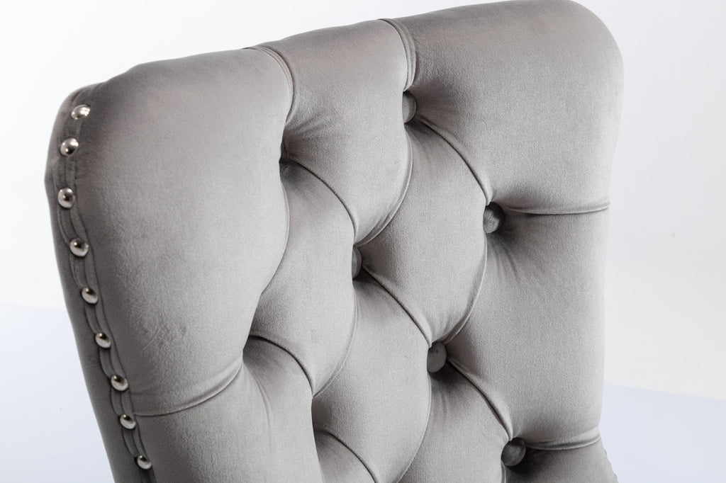 Nikki Collection High-End Tufted Velvet Dining Chair