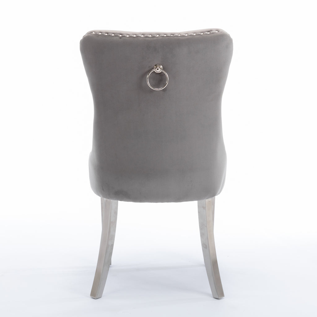 Nikki Collection High-End Tufted Velvet Dining Chair