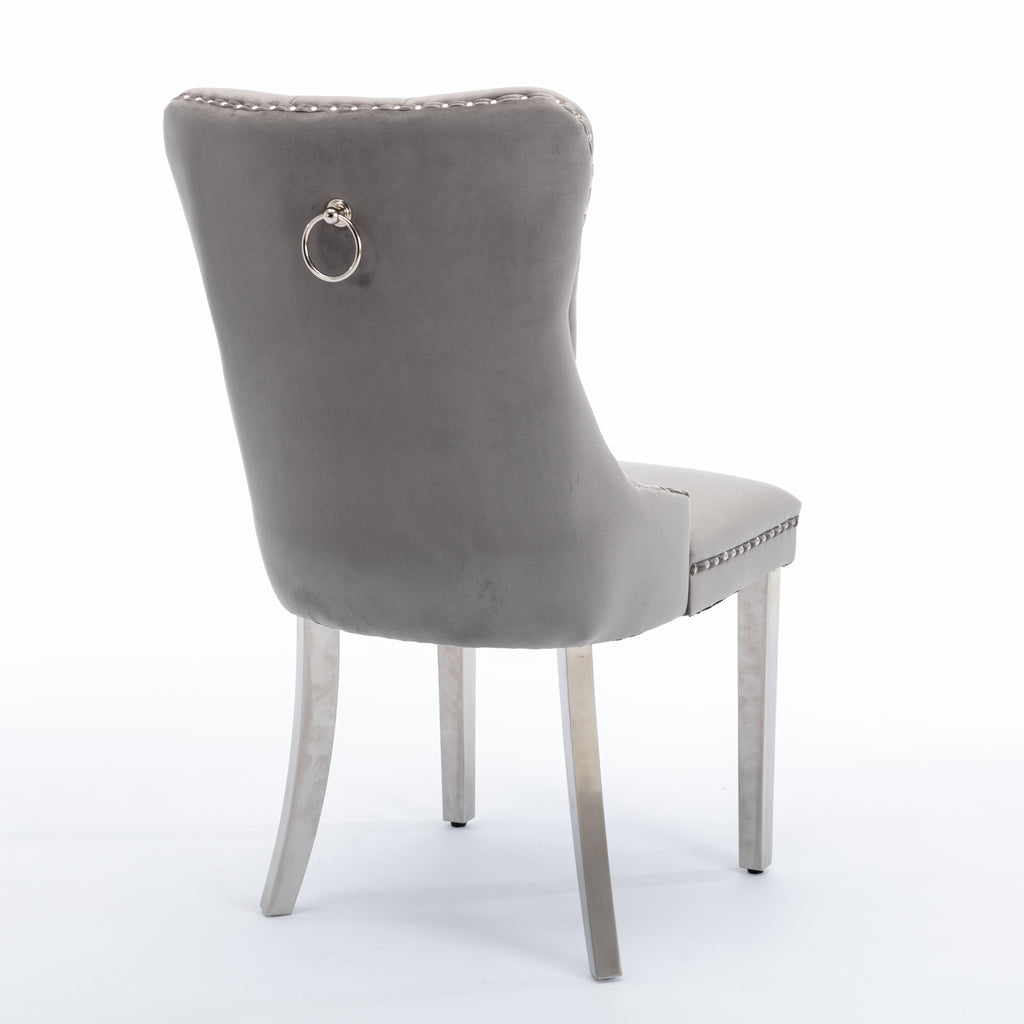 Nikki Collection High-End Tufted Velvet Dining Chair