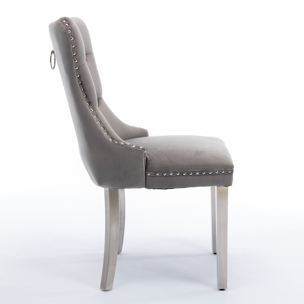 Nikki Collection High-End Tufted Velvet Dining Chair