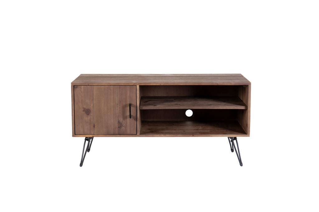 Simple, Modern, Vintage Reclaimed Wood TV Stand Media Table