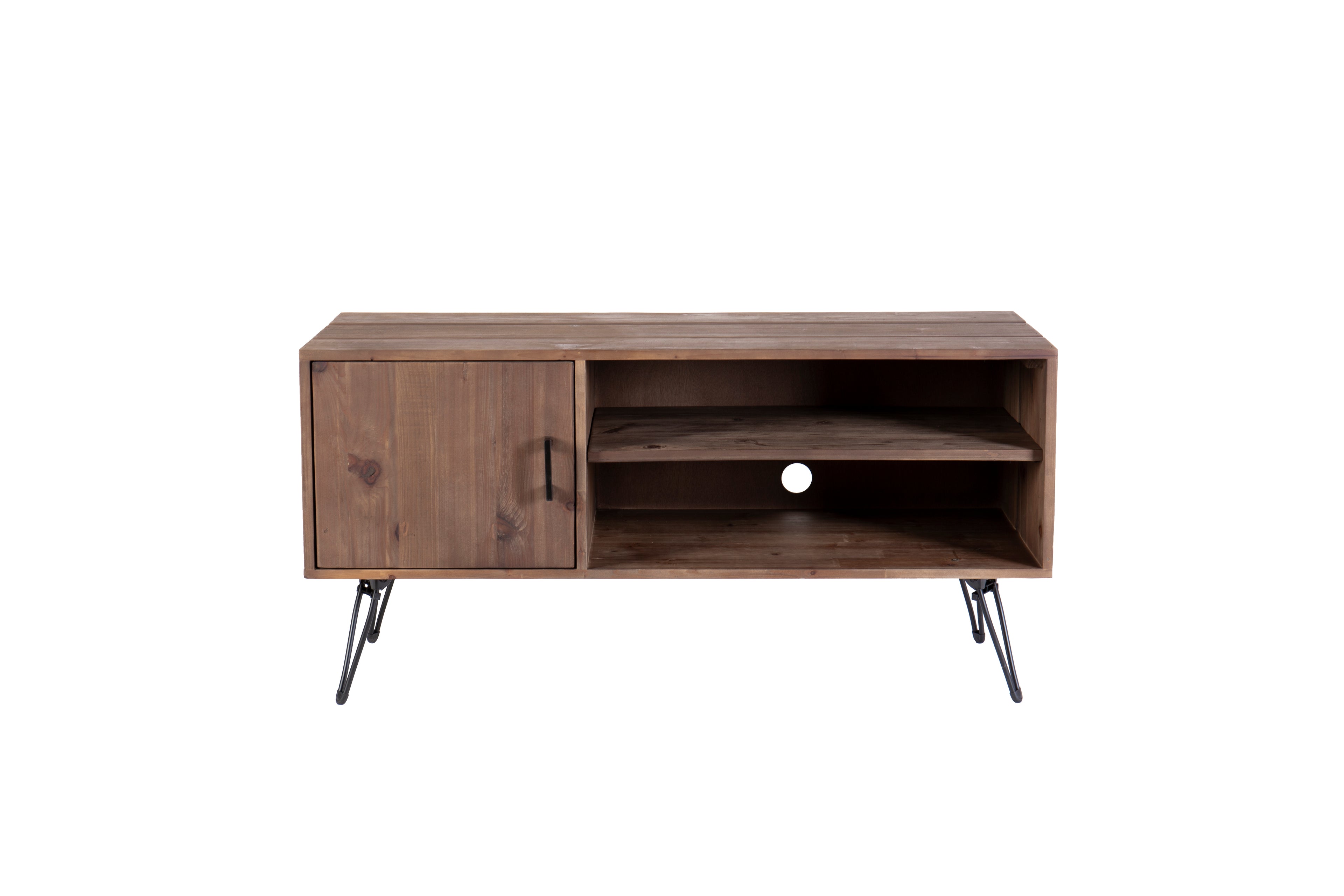 Simple, Modern, Vintage Reclaimed Wood TV Stand Media Table