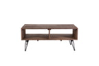 Reclaimed Wood Cocktail Table with Open Storage